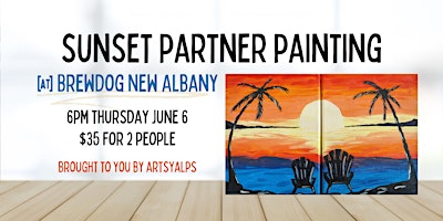 Primaire afbeelding van Sunset Partner Painting @ BrewDog New Albany