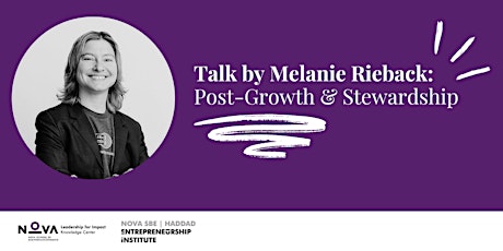 Talk by Melanie Rieback: Post-Growth & Stewardship