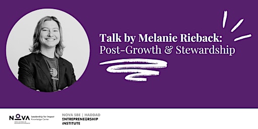 Immagine principale di Talk by Melanie Rieback: Post-Growth & Stewardship 