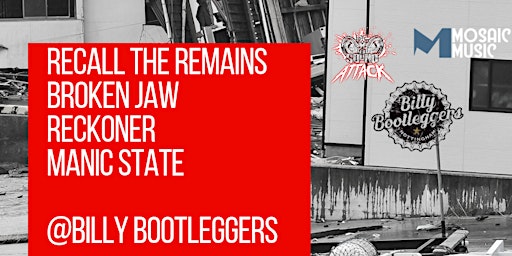 Primaire afbeelding van Recall the Remains,Broken Jaw, Reckoner,Manic State