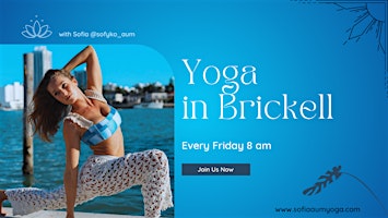 Imagem principal do evento Yoga in Brickell with Sofia @sofyko_aum