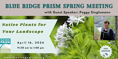 Imagem principal do evento Spring Meeting:  Native Plants for Your Landscape