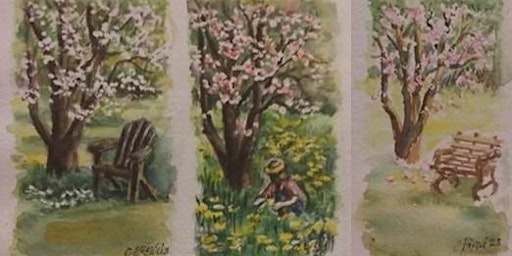 Primaire afbeelding van Blossoming Tree Mini Painting | Cheryl Bielli, instructor