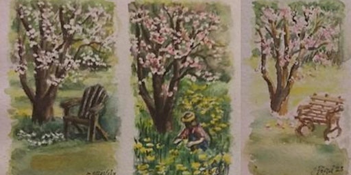Imagen principal de Blossoming Tree Mini Painting | Cheryl Bielli, instructor