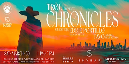 Primaire afbeelding van Chronicles: Day Party @ Skybar Los Angeles