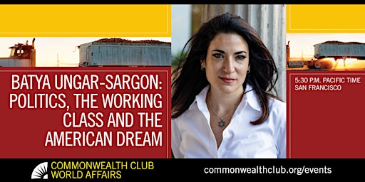 Imagem principal do evento Batya Ungar-Sargon: Politics, the Working Class and the American Dream