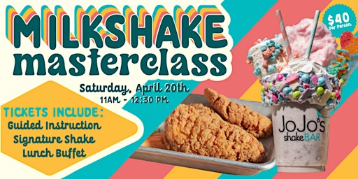 Primaire afbeelding van Milkshake Masterclass at JoJo's ShakeBAR Detroit!