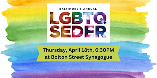 Primaire afbeelding van Baltimore's Annual LGBTQ Seder