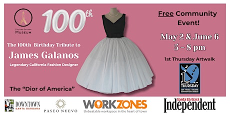 Free Fashion Exhibit: 100th Birthday Tribute for James Galanos