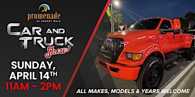 Promenade Second Sunday Car & Truck Show - FREE Admission & Top 3 Trophies primary image