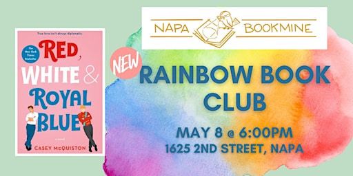 Imagem principal do evento Rainbow Book Club: Red, White & Royal Blue by Casey McQuiston