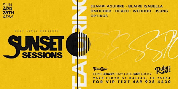Sunset Sessions 4/28