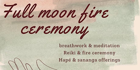 Full moon fire ceremony