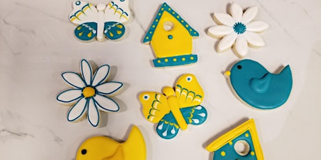 Winged Wonders & Blooms: A Cookie Decorating Adventure