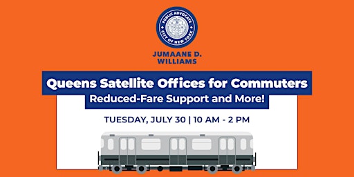 Hauptbild für July 30 Queens Satellite Office for Commuters