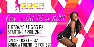 Hauptbild für Soca Tworkout Fitness: Fête and Get Fit in Maplewood, NJ!!!
