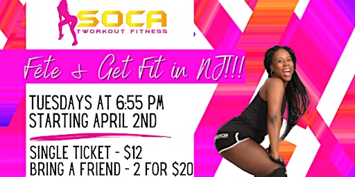 Imagen principal de Soca Tworkout Fitness: Fête and Get Fit in Maplewood, NJ!!!