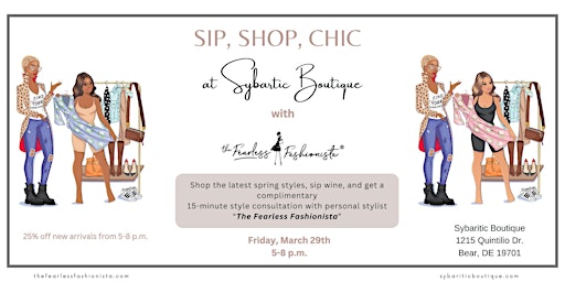 Immagine principale di Sip, Shop, Chic - Style and Fashion Event 