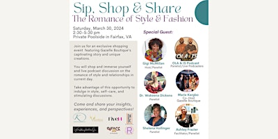 Imagen principal de Sip, Shop & Share: The Romance of Style & Fashion