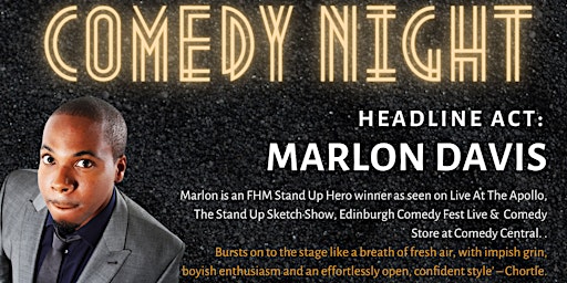 Primaire afbeelding van Comedy Night with Marlon Davis