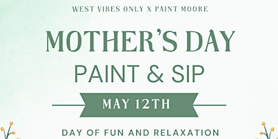 Primaire afbeelding van Mother's Day Paint & Sip