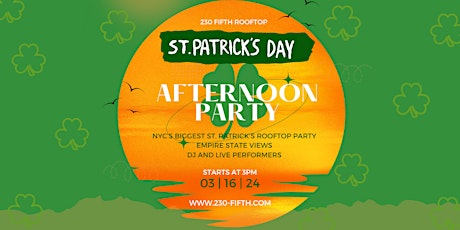 ST PATRICK'S PARTY @230 Fifth Rooftop primary image