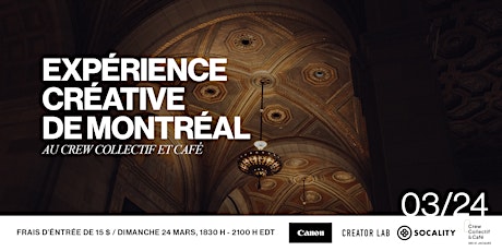 Image principale de Montreal Creative Experience at Crew Collective & Café