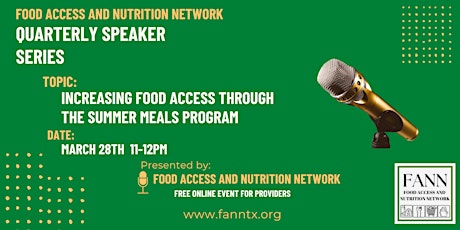 Increasing Food Access through the Summer Meals Program