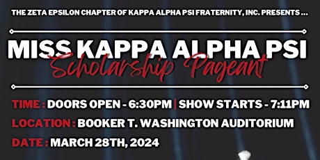 The Miss Kappa Alpha Psi Scholarship Pageant