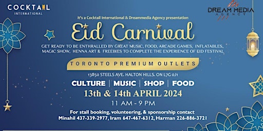 Hauptbild für Eid Carnival 2024 - Toronto Premium Outlets