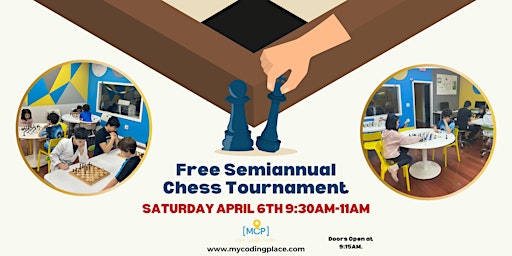 Primaire afbeelding van FREE Semiannual Chess Tournament!