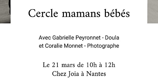 Image principale de Le cercle mamans-bébés + mini séance portrait est de retour.