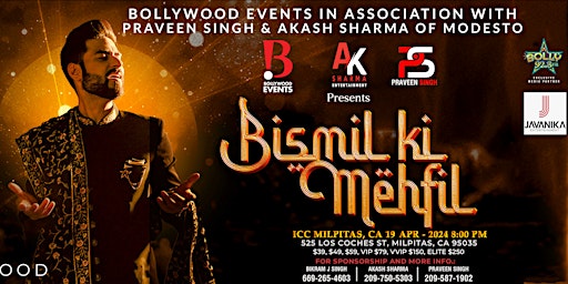 Hauptbild für Bismil Ki Mehfil Live in Bay Area 2024