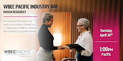 Imagem principal de WBEC Pacific Industry Day - Human Resources/Staffing