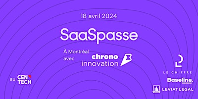 Imagem principal do evento SaaSpasse à Montréal — édition 8