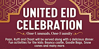 Primaire afbeelding van United Eid celebration