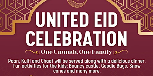 Imagem principal do evento United Eid celebration