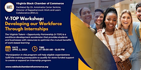 V-TOP Workshop: Developing our Workforce Through Internships