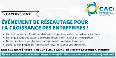 Immagine principale di Découvrez des opportunités de recrutement lors de notre 5à7 le Grand Manoir 