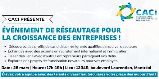 Imagem principal de Découvrez des opportunités de recrutement lors de notre 5à7 le Grand Manoir