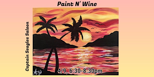 Primaire afbeelding van Paint N' Wine at Captain Seagles Saloon