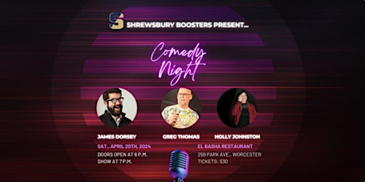Image principale de Comedy Night sponsored by the Shrewsbury Athletic Boosters