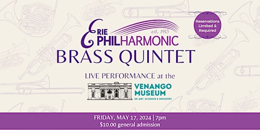 Image principale de Erie Philharmonic Brass Quintet Performance