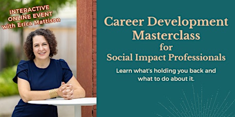 Career Development Masterclass for Social Impact Professionals