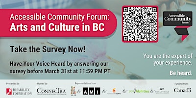 Hauptbild für Accessible Community Forum: Arts and Culture in BC