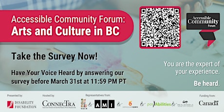 Accessible Community Forum: Arts and Culture in BC