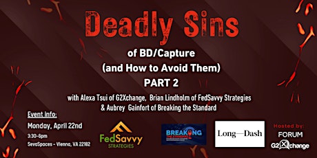 Deadly Sins of BD/Capture (and How to Avoid Them) PART 2
