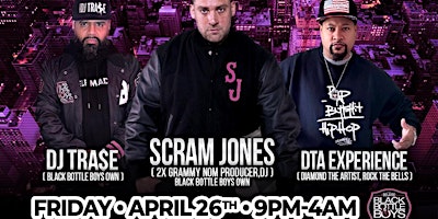 Hauptbild für SCRAM JONES, DJ TRA$E AND DTA EXPERIENCE AT #Back2Beats, LRL ANNIVERSARY