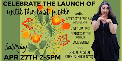 Imagem principal do evento Book Launch Party: Until the Last Pickle