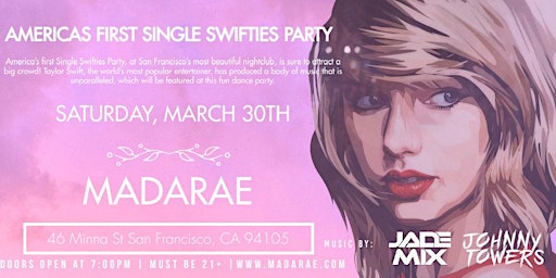 Hauptbild für Single Swifties Party, with Taylor Swift Lookalike Contest!